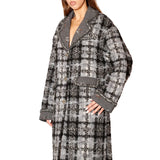 Cappotto donna con applicazioni in boucle