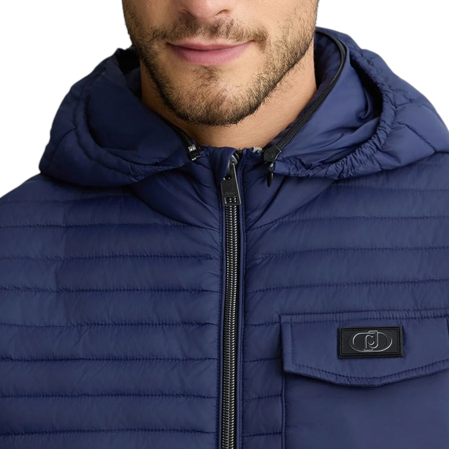 Gilet con cappuccio removibile