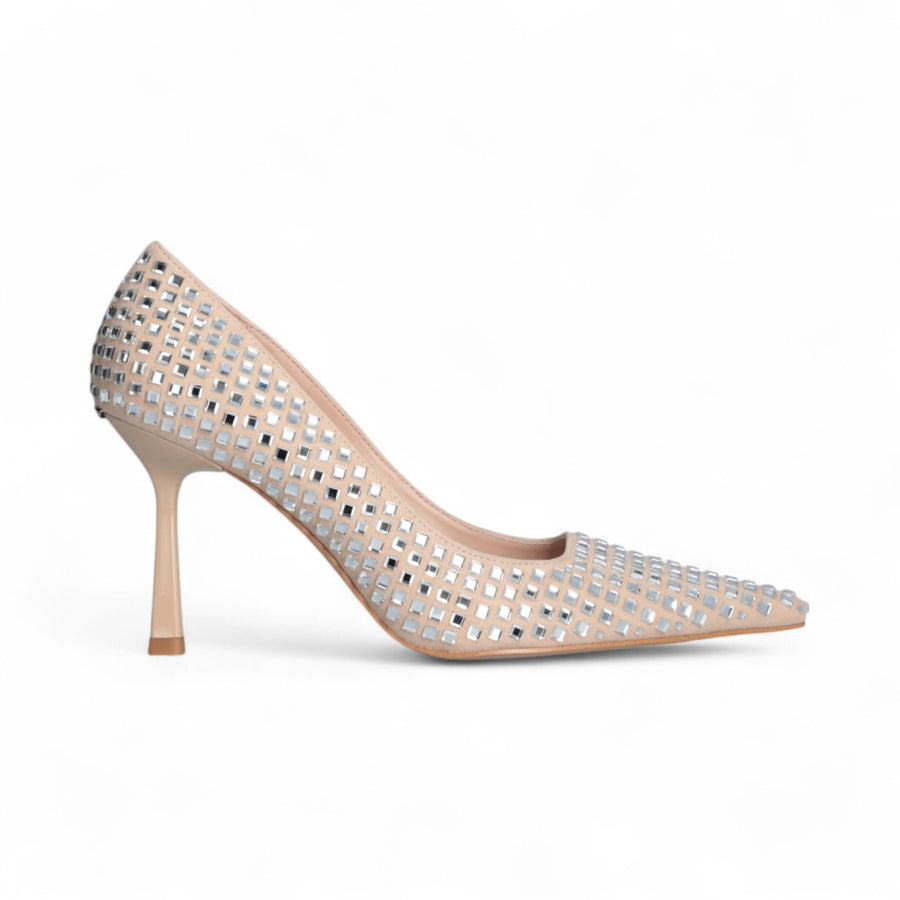 Décolleté donna nude full strass