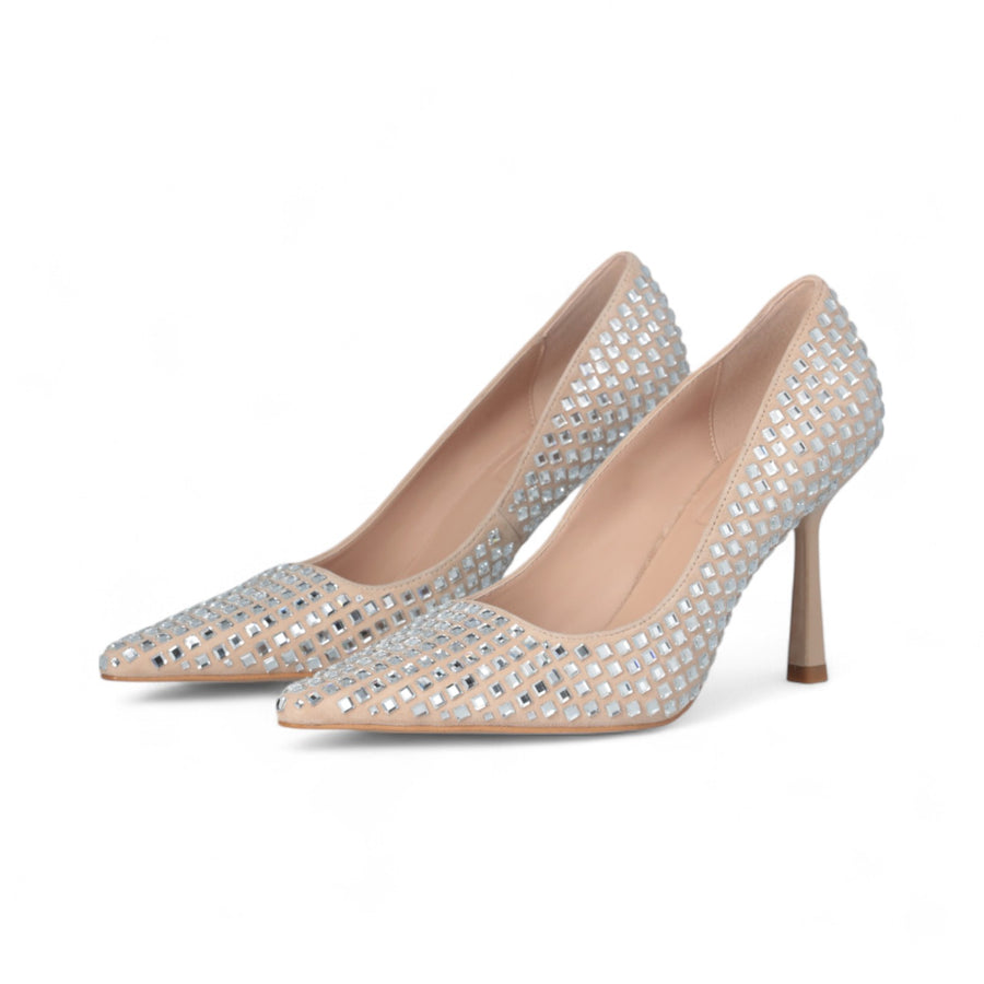 Décolleté donna nude full strass