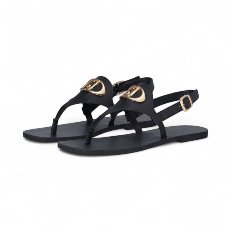 Sandali donna infradito in pelle