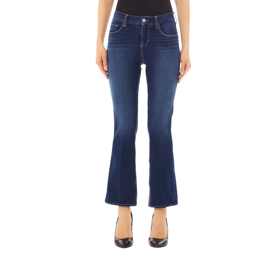 Jeans donna bootcut a vita alta