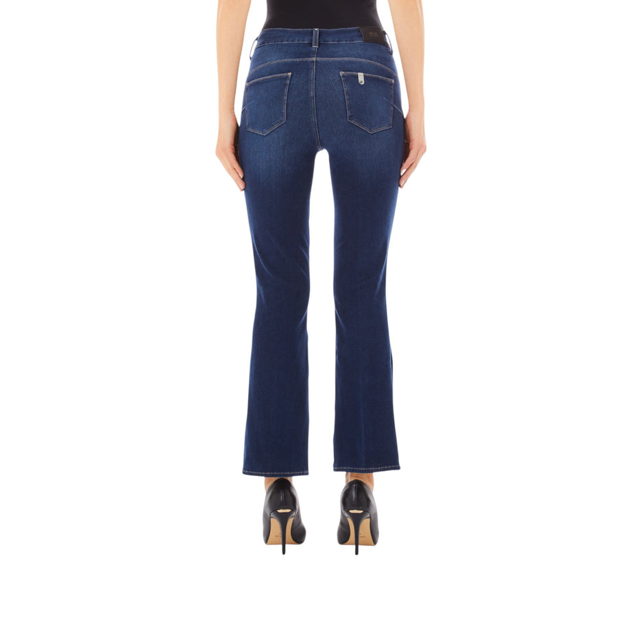 Jeans donna bootcut a vita alta