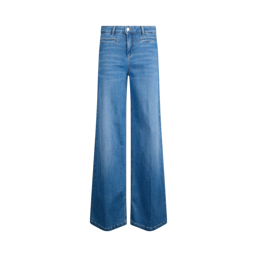 Jeans donna flare a vita alta